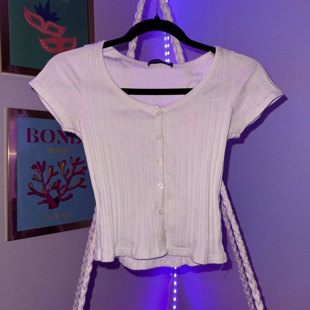 brandy melville white top